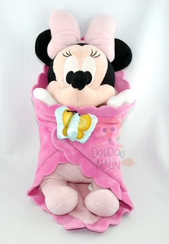  minnie souris rose couverture papillon 